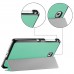 Samsung Galaxy Tab 4 7.0 / LTE / VE - PU Flip Stand Tablet Protective Cover Case Support Sleep Wake Function - Green